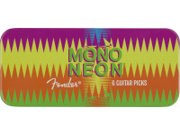 Fender  MonoNeon Pick Tin, Medium, Set of 6
